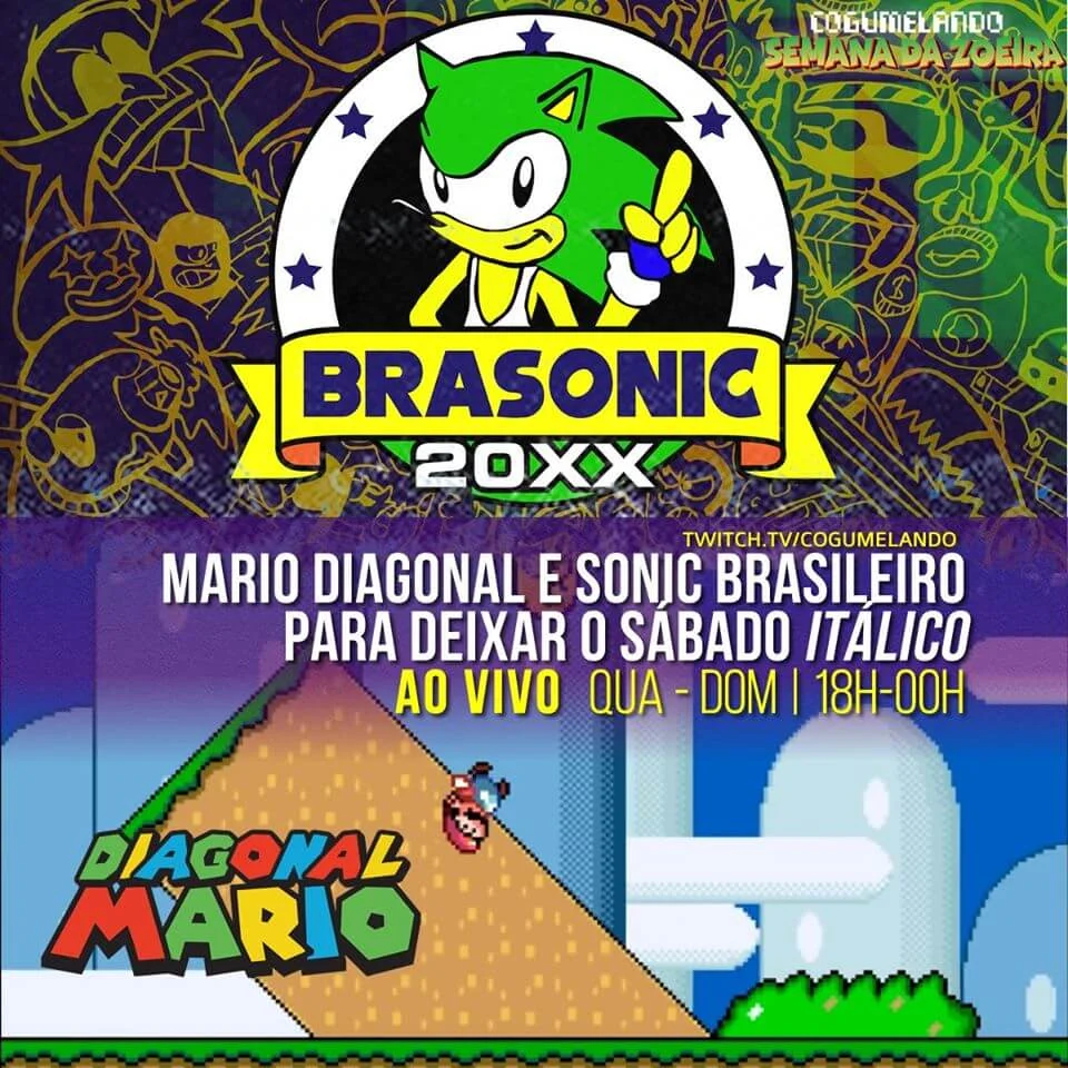 Cogumelando agora jogando BraSonic 20XX!