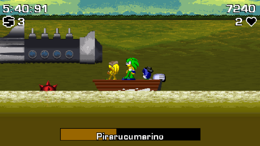 To the submarine boss, your allies are present on the save boat